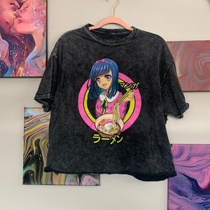 Cropped anime t-shirt